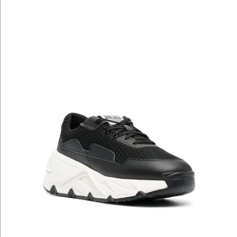 DIESEL chunky-soled panelled trainer